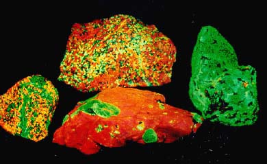 5 Pound Lot of Franklin New Jersey Fluorescent Rocks Minerals Willemite Calcite